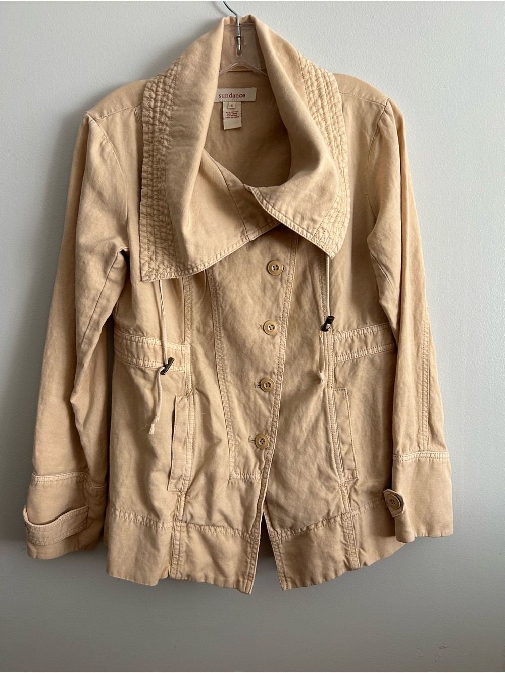 Sundance Linen Cotton Blend Jacket